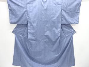 雨縞織り出し手織り紬着物